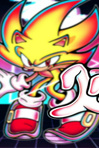 Retro Rush: Sonic in Vaporwave Vibes 🌌✨
