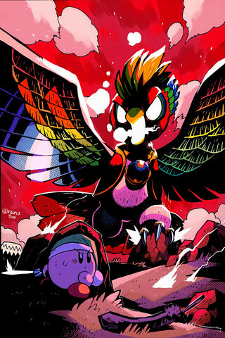 Kirby’s Epic Showdown: The Feathered Fury! 🐦✨