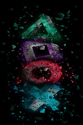 Shattered Gaming Icons: The Essence of PlayStation 🎮✨