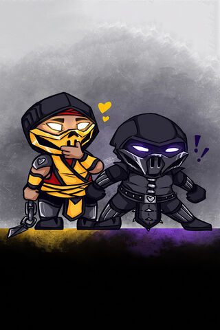 Mortal Mischief: Scorpion and Noob Saibot Unite! 🐍⚔️