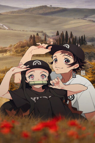 Sibling Bonds in a Serene Landscape 🌄❤️