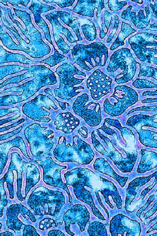 Oceanic Blooms: The Essence of Blue Batik 🌊🌺