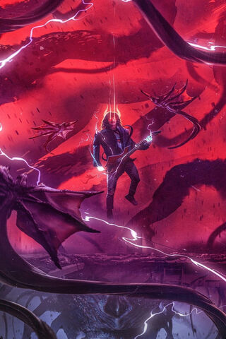 Eddie's Dark Symphony in the Upside Down 🎸🌌