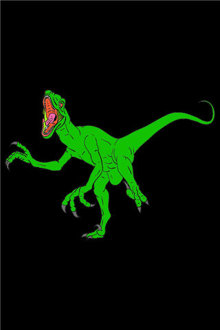 Raptor Rampage: The Green Predator! 🦖💚