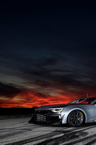 Unleashing Power: The Camaro ZL1 1LE GT4-R at Dusk 🌅🏎️