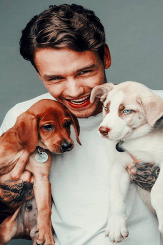Paws and Smiles: Liam Payne's Adorable Moment 🐶❤️