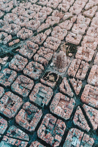 Aerial Wonders of Barcelona: The City of Gaudí 🌆✨