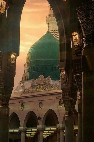 The Majestic Dome of Masjid Nabawi 🌙✨