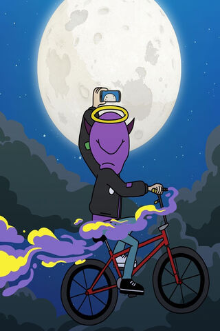 Tha Supreme Vibes: Moonlit Adventure 🌙🚴 