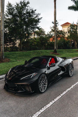 The Bold Beauty: Corvette C8 in Black
