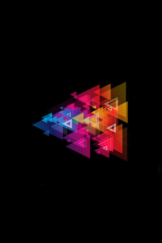 Vibrant Triangles: A Dance of Colors