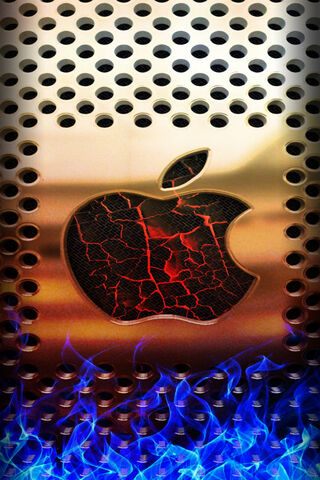 Fiery Apple: A Tech Delight 🍏🔥