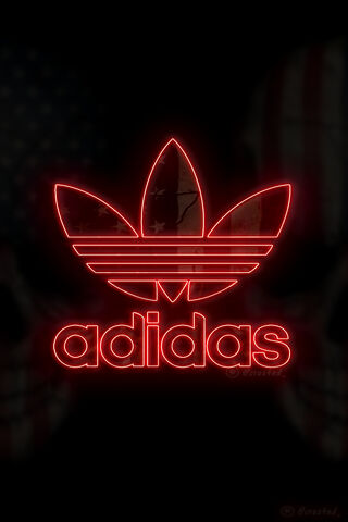 Adidas: The Iconic Three Stripes in Neon Glow 🌟
