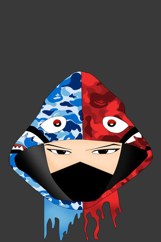 Bape Red And Blue