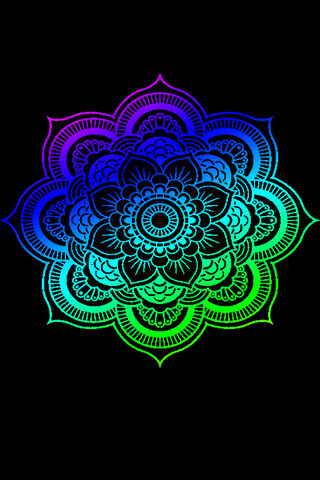 Vibrant Harmony: The Degradado Mandala