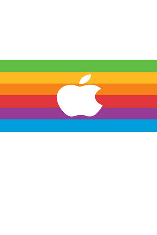 Retro Apple Vibes: A Colorful Tribute to the 80s 🍏🌈