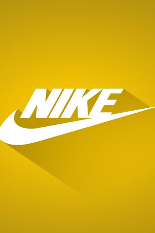 Bold Moves: The Iconic Nike Logo in Yellow
