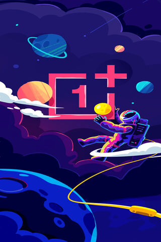 Exploring New Horizons: The OnePlus Logo in Space 🚀✨