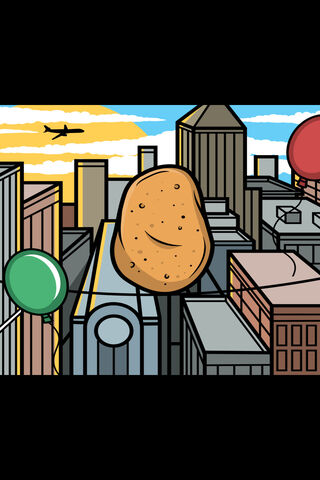 The Spud-tacular Skyline! 🥔🏙️