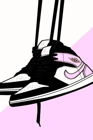 Stylish Steps: The Pink Jordan Vibe 🌸👟