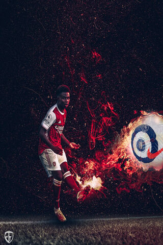 Saka's Fiery Passion on the Pitch! 🔥⚽