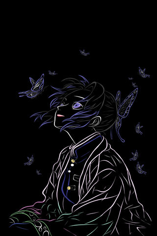 Whispers of the Night: Shinobu Kocho's Elegance 🌙🦋