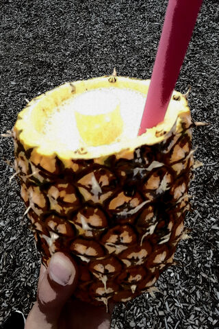 Tropical Bliss in a Pineapple 🍍🥤