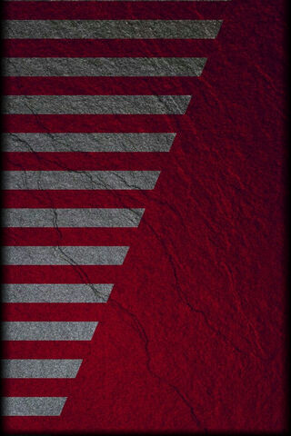 Crimson Geometry: A Bold Contrast