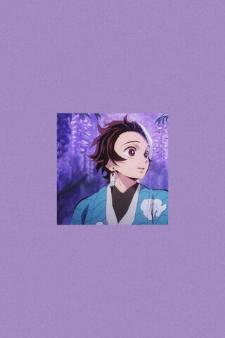 Serenity in Purple: Tanjiro's Aesthetic