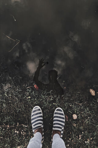 Reflections of Curiosity 🌊👟