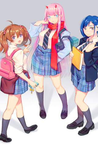 School Days with the Franxx Girls! 🎒✨