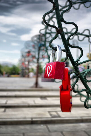 Love's Embrace: The Heart Lock