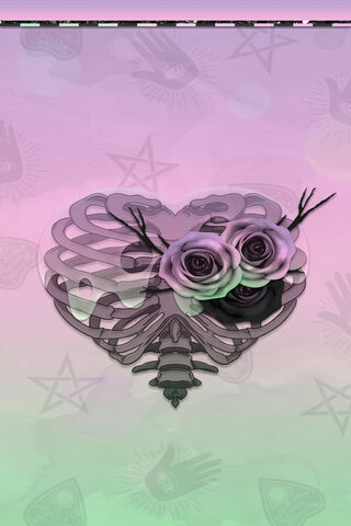 Heart of Bones: A Floral Embrace