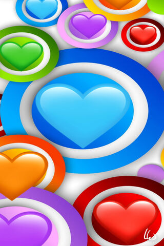 Vibrant Hearts of Affection 💖🌈