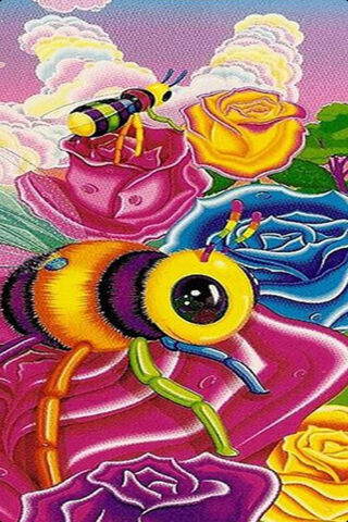 Buzzing with Color: The Whimsical World of Lisa Frank Bees 🐝🌈