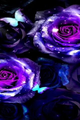 Mystical Blue Roses: Nature's Enchantment 🌹✨