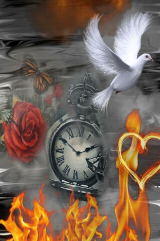 Timeless Love: A Dance of Fire and Peace ❤️🕰️
