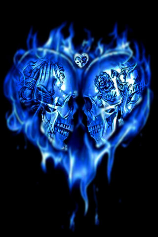 Heart Skulls Wallpaper - Download to your mobile from PHONEKY