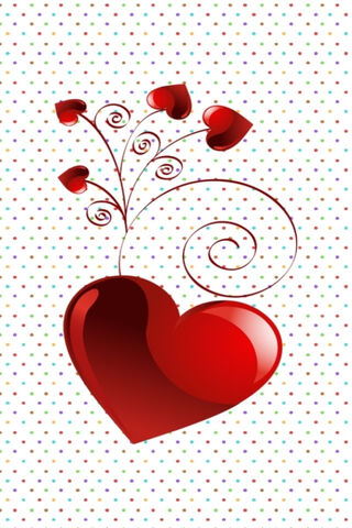 Whimsical Love: The Polkadot Heart