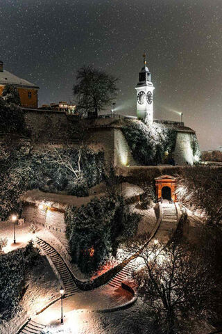 Winter Wonderland at Petrovaradin Fortress ❄️🏰