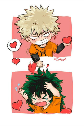 Heartfelt Rivalry: Bakugou and Deku's Love Battle! 💖🔥