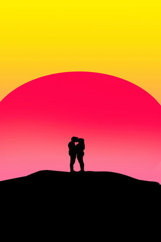 Couple Kissing 4K Wallpaper - Download to your mobile from PHONEKY