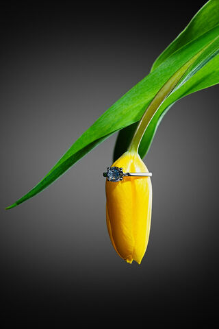 Blooming Elegance: The Diamond Ring