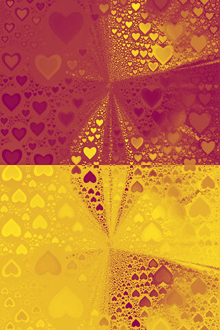 Vibrant Love: A Duotone Heart Celebration 💖💛