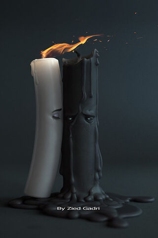 Eternal Flame: A Dance of Light and Shadow
