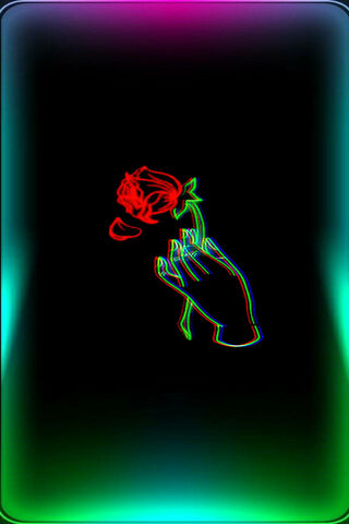 Neon Rose