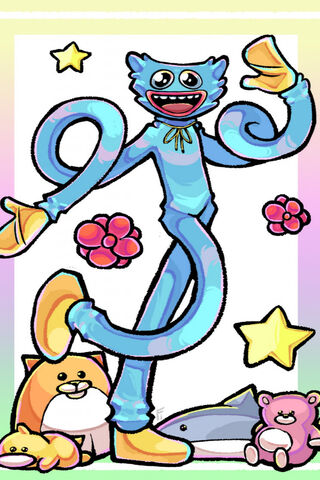 Huggy Wuggy's Colorful Adventure! 🌈✨