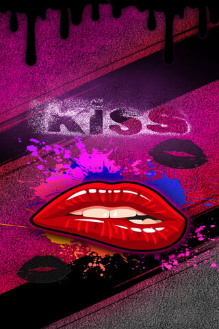 Kiss of Color: A Vibrant Expression