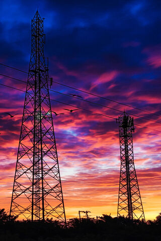 Twilight Towers: A Dance of Colors 🌅✨