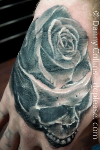 Skull Rose Tattoo